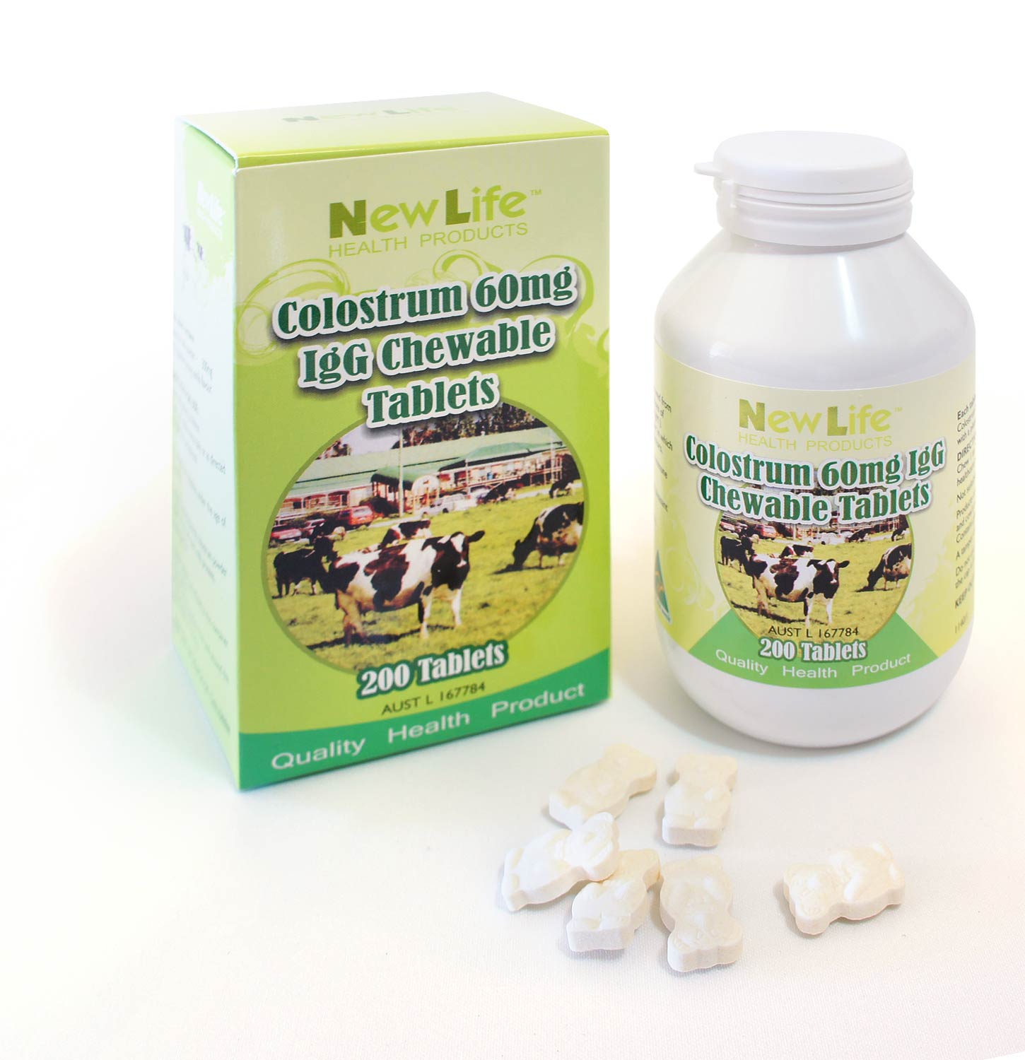 Colostrum 60mg IgG (200 tablets)